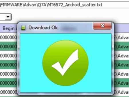 Cara Flash Advan Q7A dengan SP Flash Tool